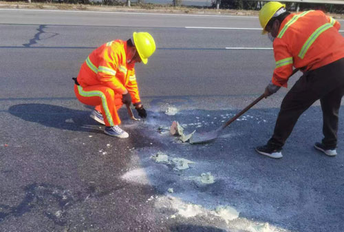 潭门镇公路下沉注浆加固